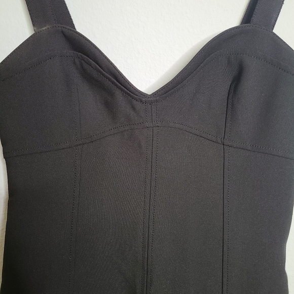 Cinq a Sept Sabine Feather Midi Dress in Black - Picture 4 of 8